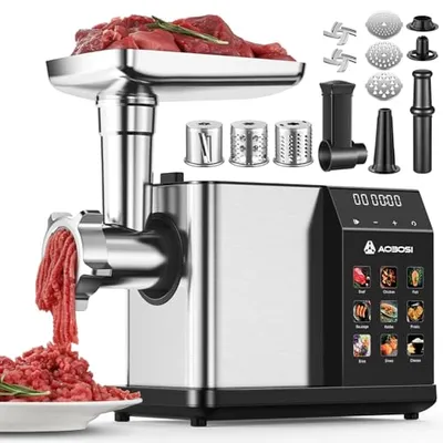 AAOBOSI 3000W Digital Electric Meat Grinder