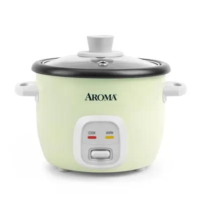 Aroma 4-Cup Mini Rice Cooker Light Green