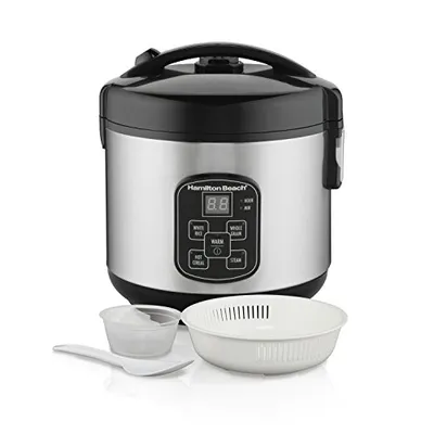 Hamilton Beach 37518 8-Cup Stainless Steel Rice Cooker