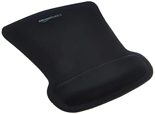 Amazon Basics Ergonomic Gel Mouse Pad Black