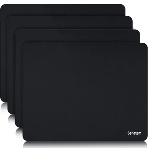 Image Senetem 4 Pack Small Mouse Pads Black