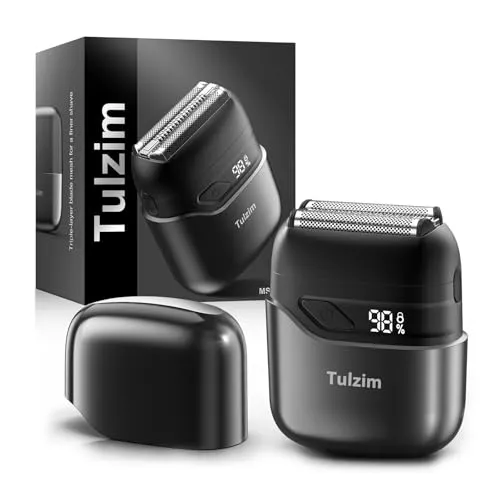 Image Tulzim Cordless Electric Foil Shaver Cool Black