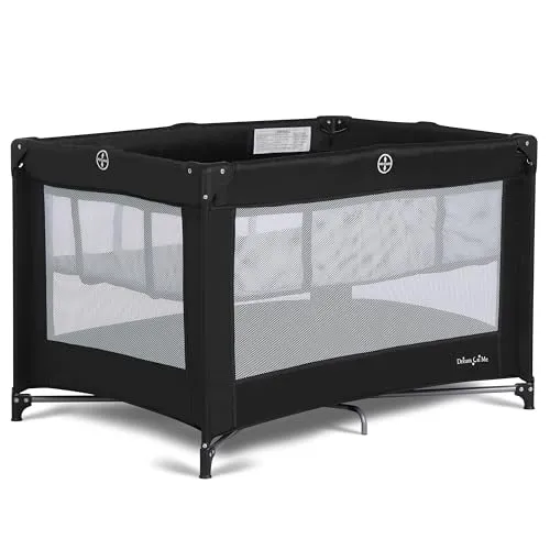Image Dream On Me Zazzy Portable Playard Bassinet Black