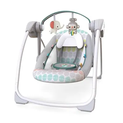 Bright Starts Whimsical Wild Portable 6-Speed Swing
