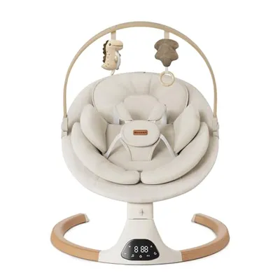 Monamii Bluetooth Infant Swing Beige