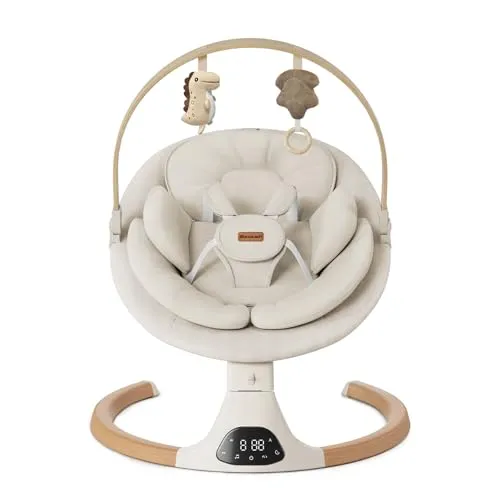 Image Monamii Bluetooth Infant Swing Beige