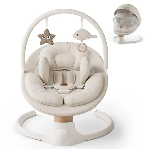 Image FasonBaby Portable Electric Infant Swing Beige