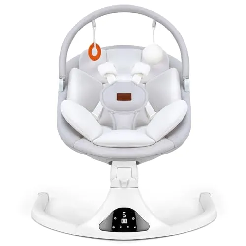 Compare Little Tikes 2-in-1 Snug ’n Secure Baby Swing - Blue (4 Pack) with Viriwebaby Electric Baby Swing Gray