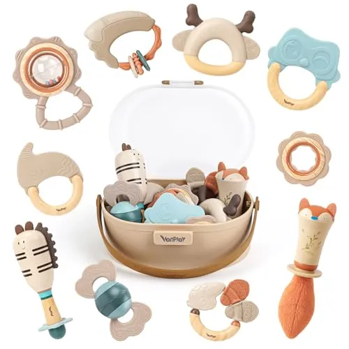 Image Vanplay Baby Rattles Teethers 10-Pack