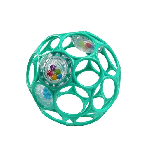 Bright Starts Oball Easy Grasp Rattle Teal