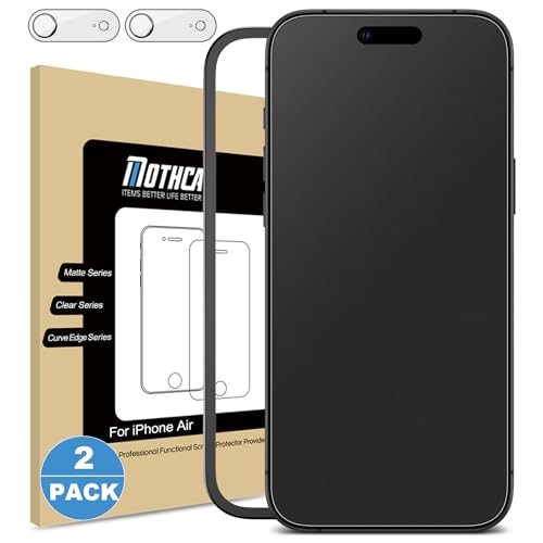 Compare AACL S25 Ultra Privacy Screen Protector 3-Pack with Mothca iPhone 17 Air Matte Screen Protector