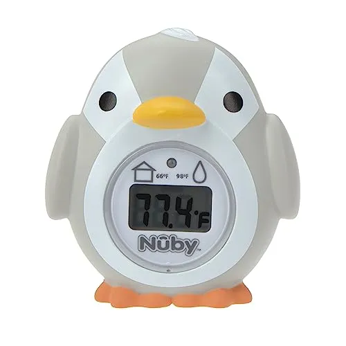 Image Nuby Penguin Digital Bath and Room Thermometer
