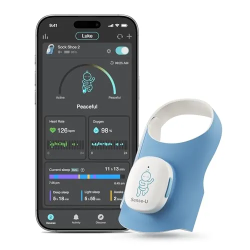 Compare Sense-U Smart Sock Shoe 2 Baby Monitor 1-12 Months with VTech DM111 DECT 6.0 Audio Baby Monitor