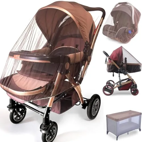 Image Sysmie Baby Mosquito Net 2-Pack Coffee