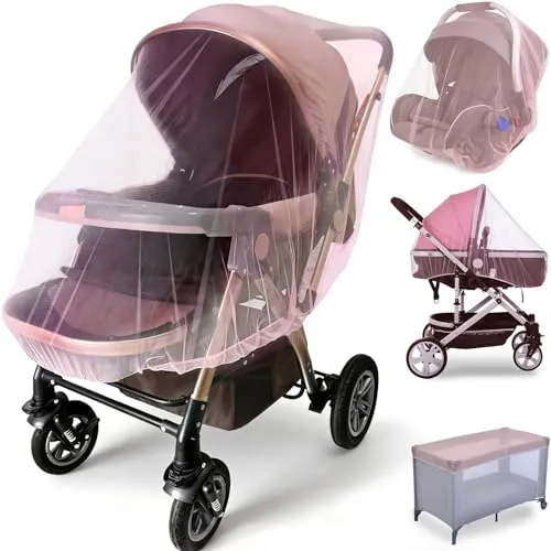 Image Sysmie Universal Baby Mosquito Net 2-Pack Pink