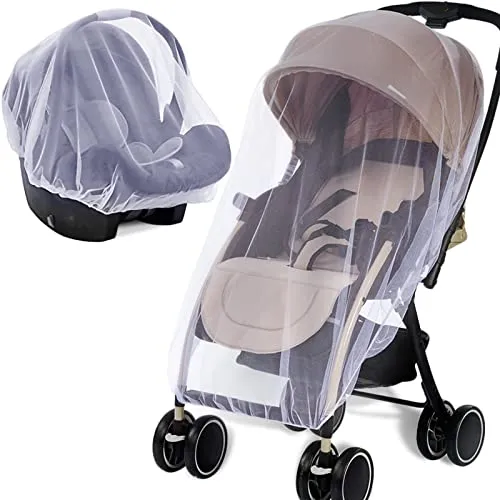 Compare Universal Backpackers Stroller Baby Mosquito Net with Wanateber Stroller Mosquito Net 2-Pack White