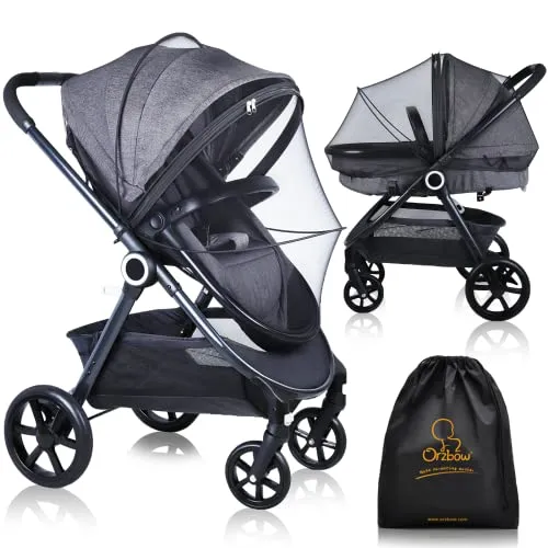 Image Orzbow Universal Baby Stroller Mosquito Net Black