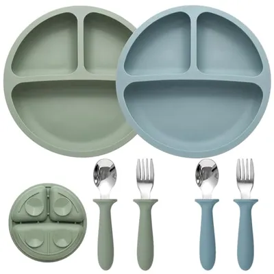 Eascrozn Silicone Baby Feeding Set