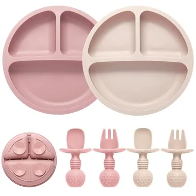 Eascrozn Silicone Suction Plate Feeding Set