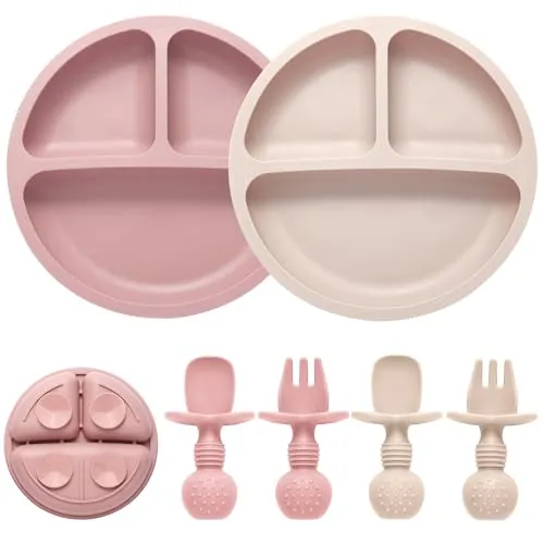 Eascrozn Silicone Suction Plate Feeding Set