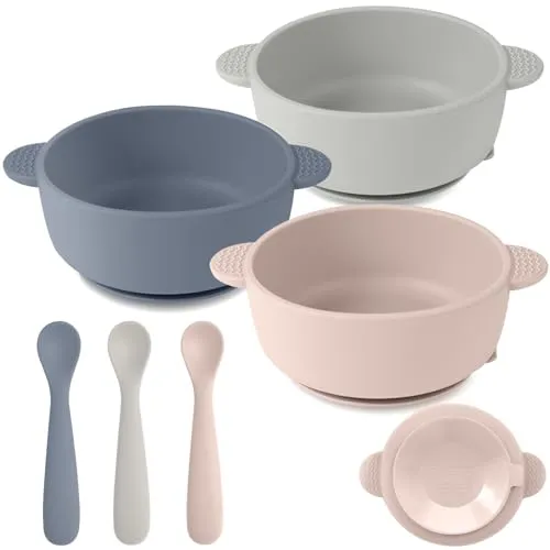 Eascrozn Silicone Baby Feeding Set 6-Piece