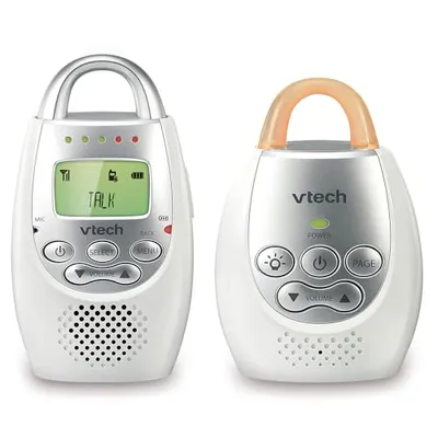 VTech DM221 Audio Baby Monitor White Silver