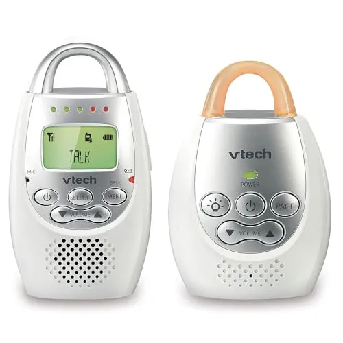 Image VTech DM221 Audio Baby Monitor White Silver