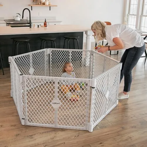 Image Toddleroo Superyard 6-Panel Playpen Light Gray
