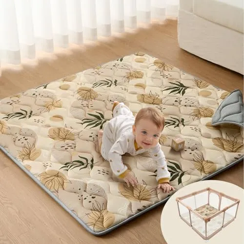 Image Blissful Diary 50x50 Earth Tones Baby Playmat