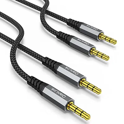 QianLink 2-Pack 3.5mm AUX Cable Grey