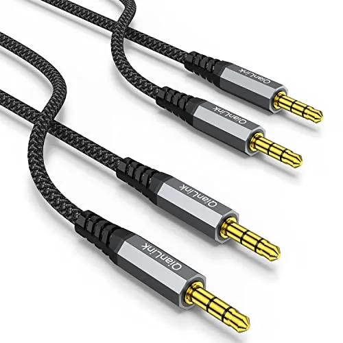 Image QianLink 2-Pack 3.5mm AUX Cable Grey