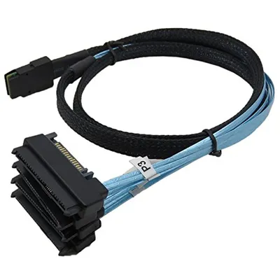 CableDeconn SFF-8087 to SFF-8482 SAS Cable 1m