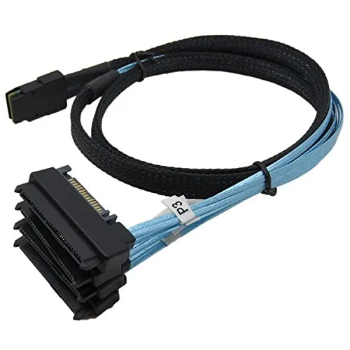 Image CableDeconn SFF-8087 to SFF-8482 SAS Cable 1m