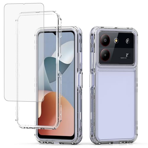 Image Ueokeird ZTE Blade A54 Case Tempered Glass