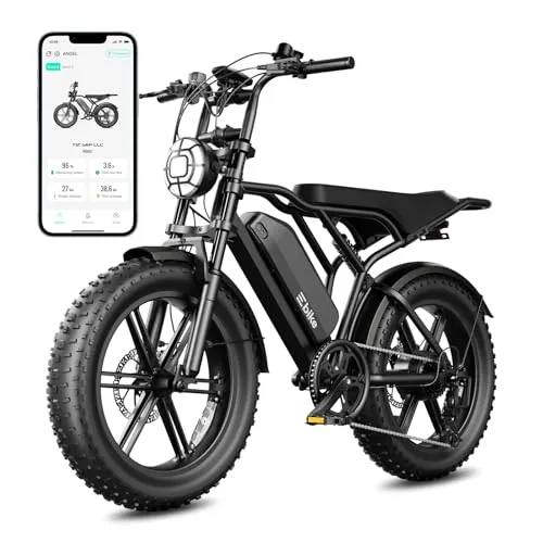 Image TST 20" Electric Fat Tire Bike Black