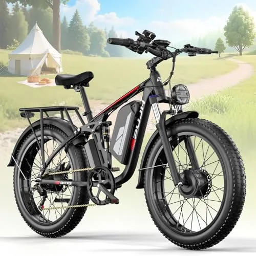 Image PUJH 6000W Dual Motor Electric Fat Bike