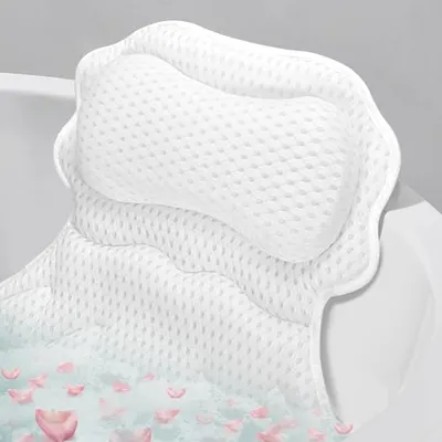 SetSail 4D Air Mesh Bathtub Pillow White