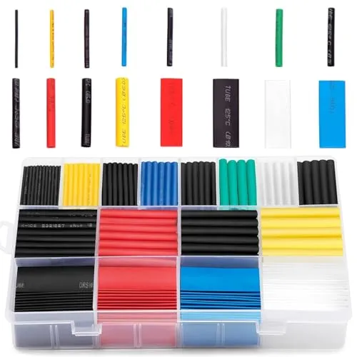 Image Ginsco 580 Piece Heat Shrink Tubing Kit