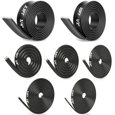 HUAKAYO 7-Size 4:1 Adhesive Heat Shrink Tubing Black