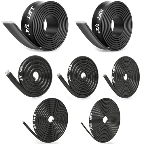 Image HUAKAYO 7-Size 4:1 Adhesive Heat Shrink Tubing Black