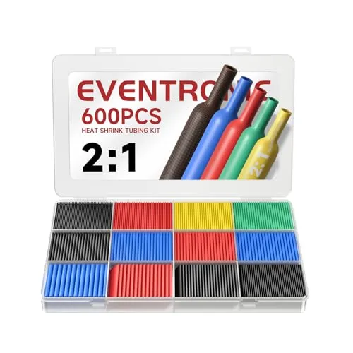 Image Eventronic 600-Piece Assorted Heat Shrink Tubing