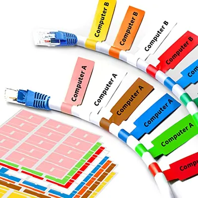 Wmiwulien 240 Piece Multicolor Cable Labels