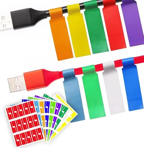 Image Sxlaonanhai Self Adhesive Cable Labels 270 Pack