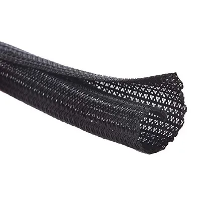 Alex Tech 1/2in 25ft Black Split Cable Loom