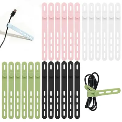Donruby 24-Pack Silicone Cable Ties