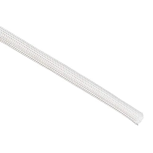 Image uxcell Fiberglass Insulation Sleeve 5mm White
