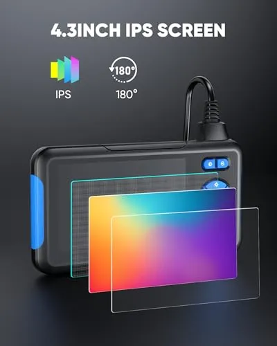 Thumbnail 5 of T TAKMLY Dual Lens 1080P Endoscope 4.3" HD