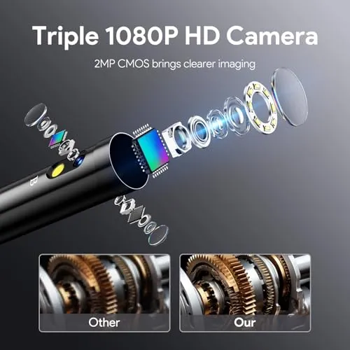 Thumbnail 4 of DEPSTECH DS620 Triple-Lens Borescope 16.5FT Cable