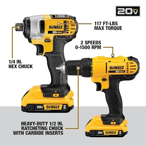 Thumbnail 2 of DEWALT 20V MAX 10-Tool Combo Kit DCK1021D2