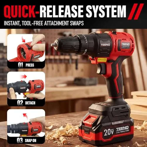 Thumbnail 2 of TEENO 20V 6-in-1 Brushless Cordless Multi-Tool